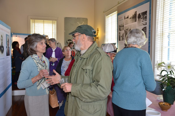 Visitors enjoying the Museum exhibits and conversation